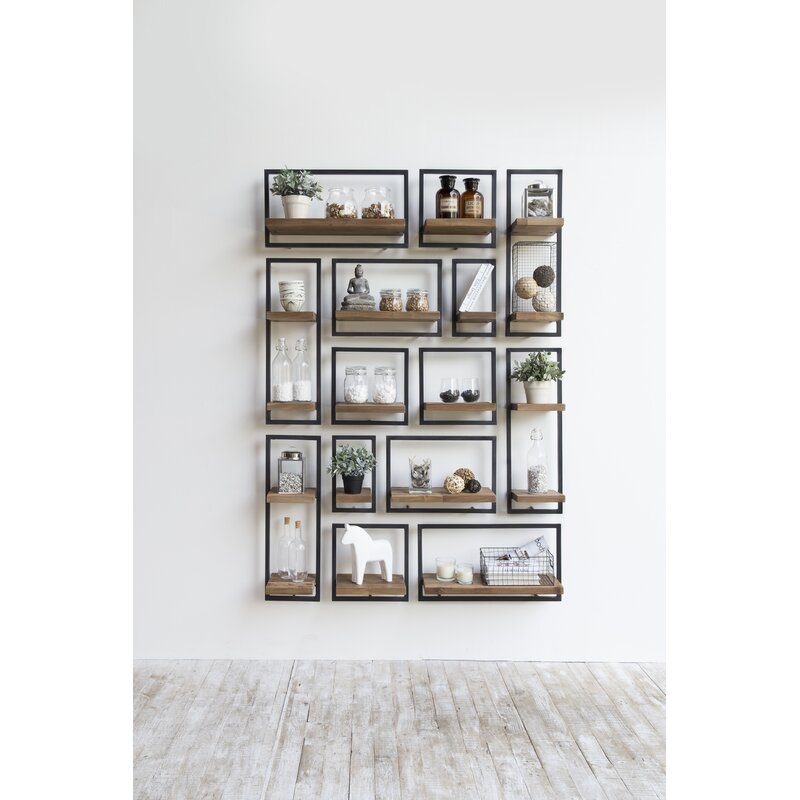 Langridge Metal Frame Wall Shelf - Image 1