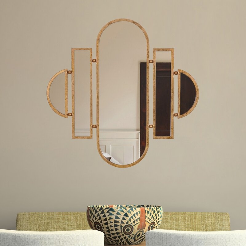 Laurens Geometric Oval Vanity Wall Accent Mirror - Image 2