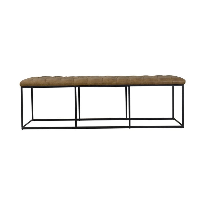 Thrapst Faux Leather Bench - Image 0