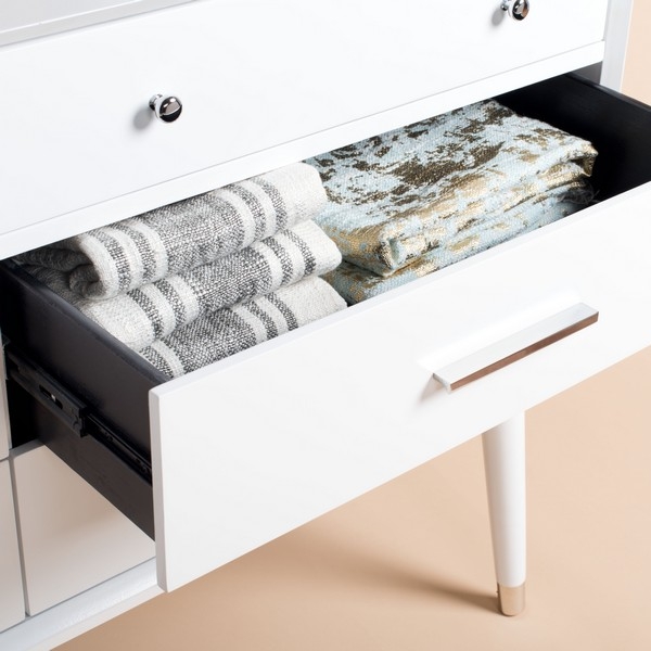Madden Retro Dresser - White/Silver - Arlo Home - Image 5