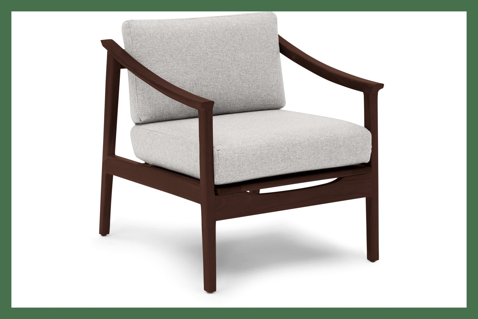 Bradshaw Chair, Tussah Blizzard, Walnut Legs - Image 0