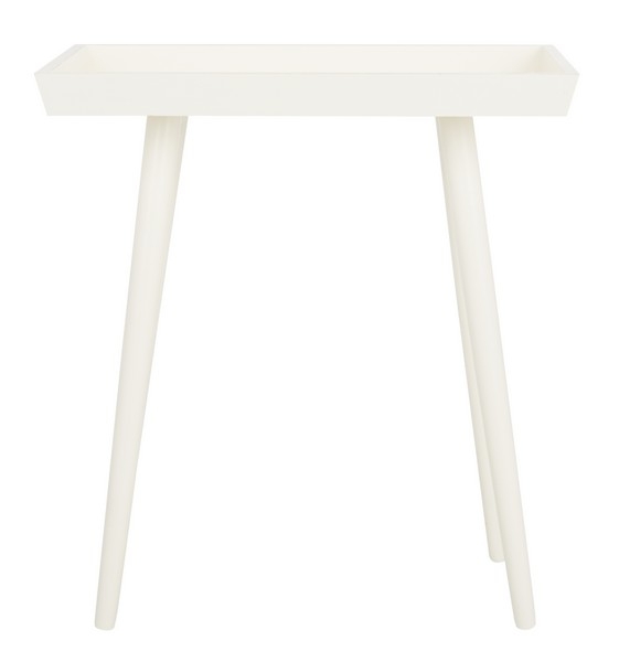 Nonie Tray Accent Table - Distressed White - Arlo Home - Image 0
