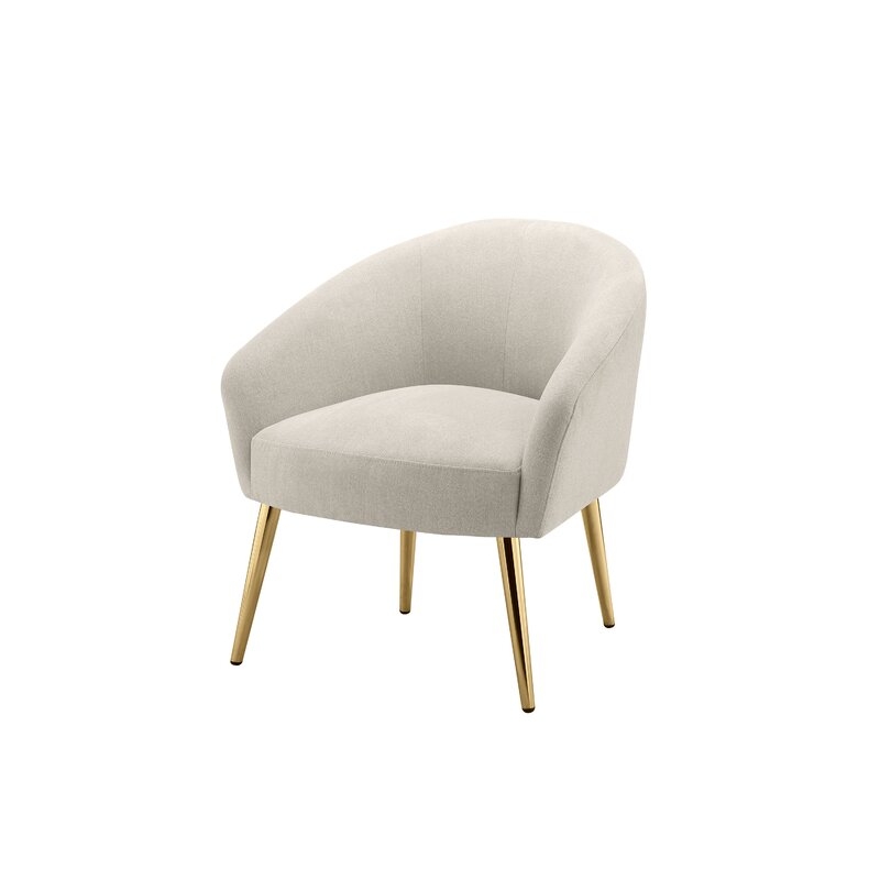 Haefner 29'' Wide Velvet Armchair-Tan - Image 0