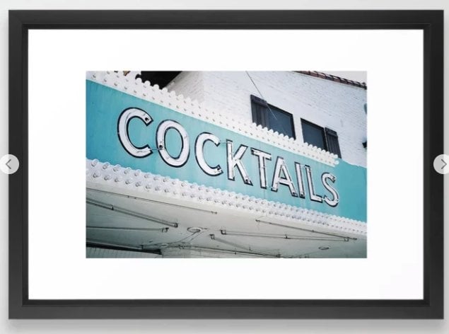 Cocktails Framed Art Print - Image 1