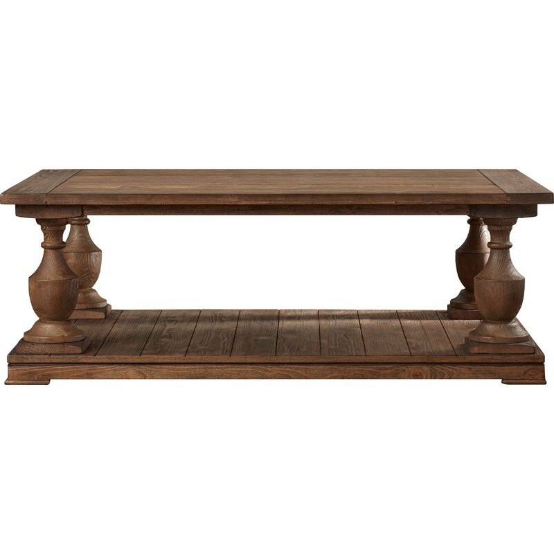 Harlingen Solid Wood Coffee Table with Storage - Image 0