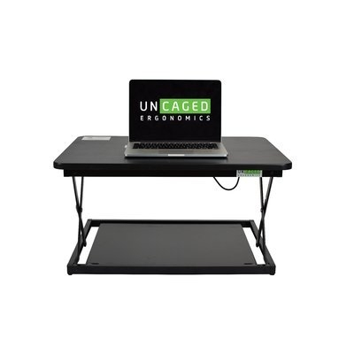 Change Desk Mini Standing Desk Converter, White/Gray - Image 1