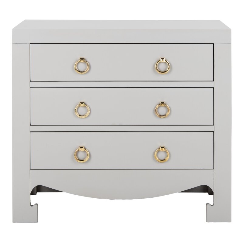 3 Drawer Bachelor's Chest / Gray - Image 0