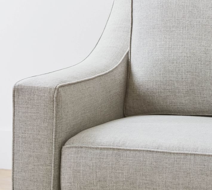 Cameron Slope Arm Upholstered Side Sleeper Sofa, Polyester Wrapped Cushions, Performance Boucle Fog - Image 2