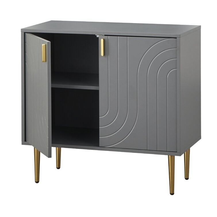 Caelean Steel 2 - Door Accent Cabinet - Image 1