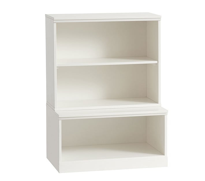 Cameron 1 Bookcase Cubby & 1 Open Base Set, Simply White, UPS - Image 0