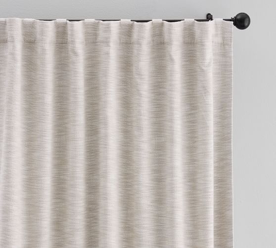 SEATON TEXTURED CURTAIN - Neutral - Black Out - 108" - Image 0