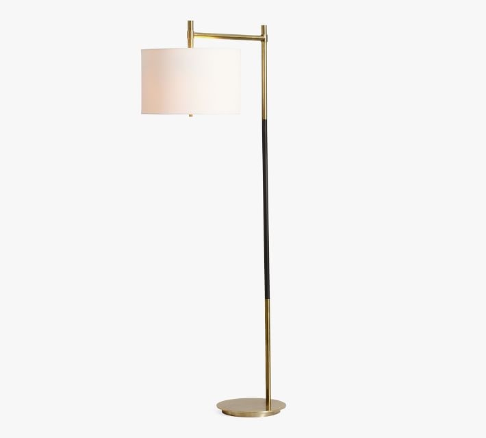 Reese Metal Sectional Floor Lamp, Bronze & Tumbled Brass - Image 1