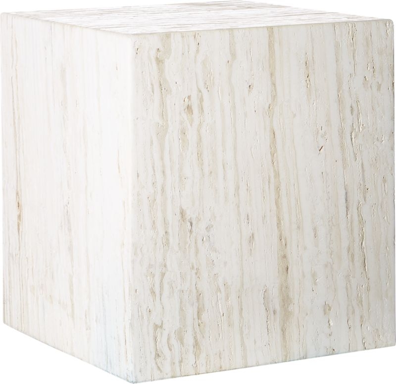 Carmelo Travertine Side Table - Image 2