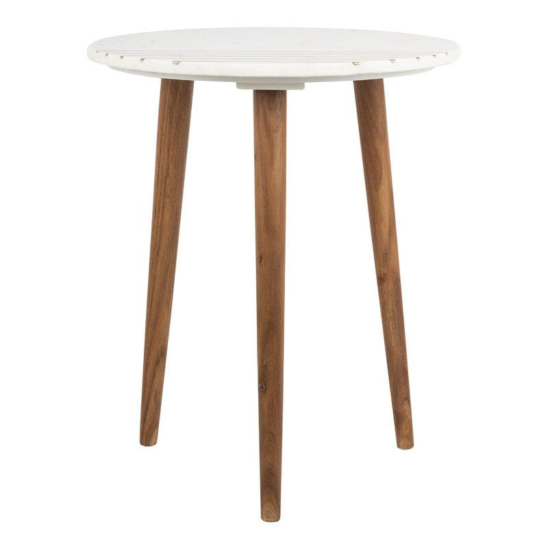 Valerie Round Marble End Table - Image 0