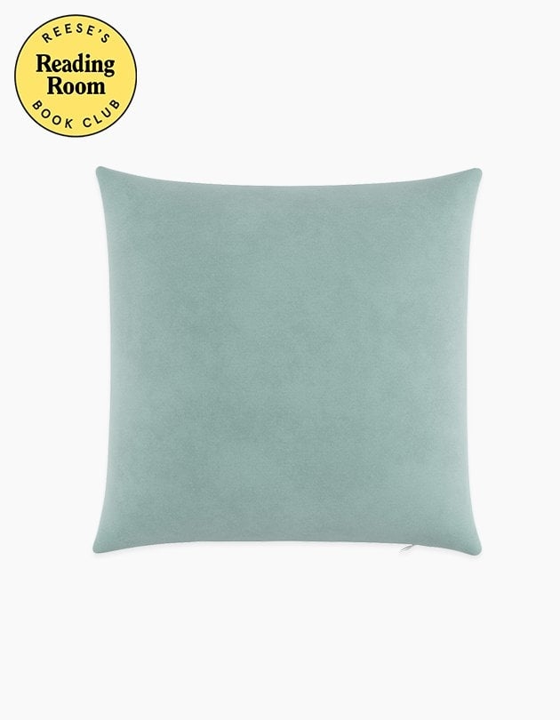 Aqua Velvet Throw Pillow - 20" x 20" - Image 0
