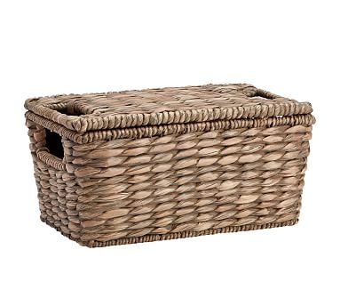 Charleston Basket Lidded, Small - Gray - Image 0