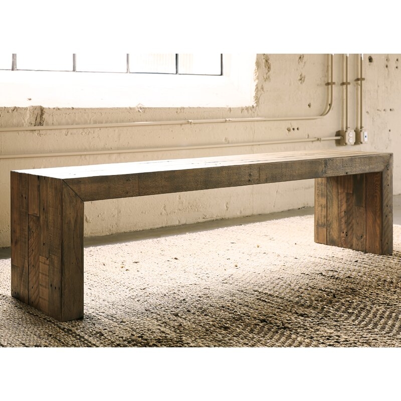 Gino Solid Wood Bench - Image 1