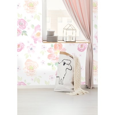 Cantu Removable Floral Vintage Floral/  8.67' L x 150" W / Peel and Stick Wallpaper Roll - Image 1