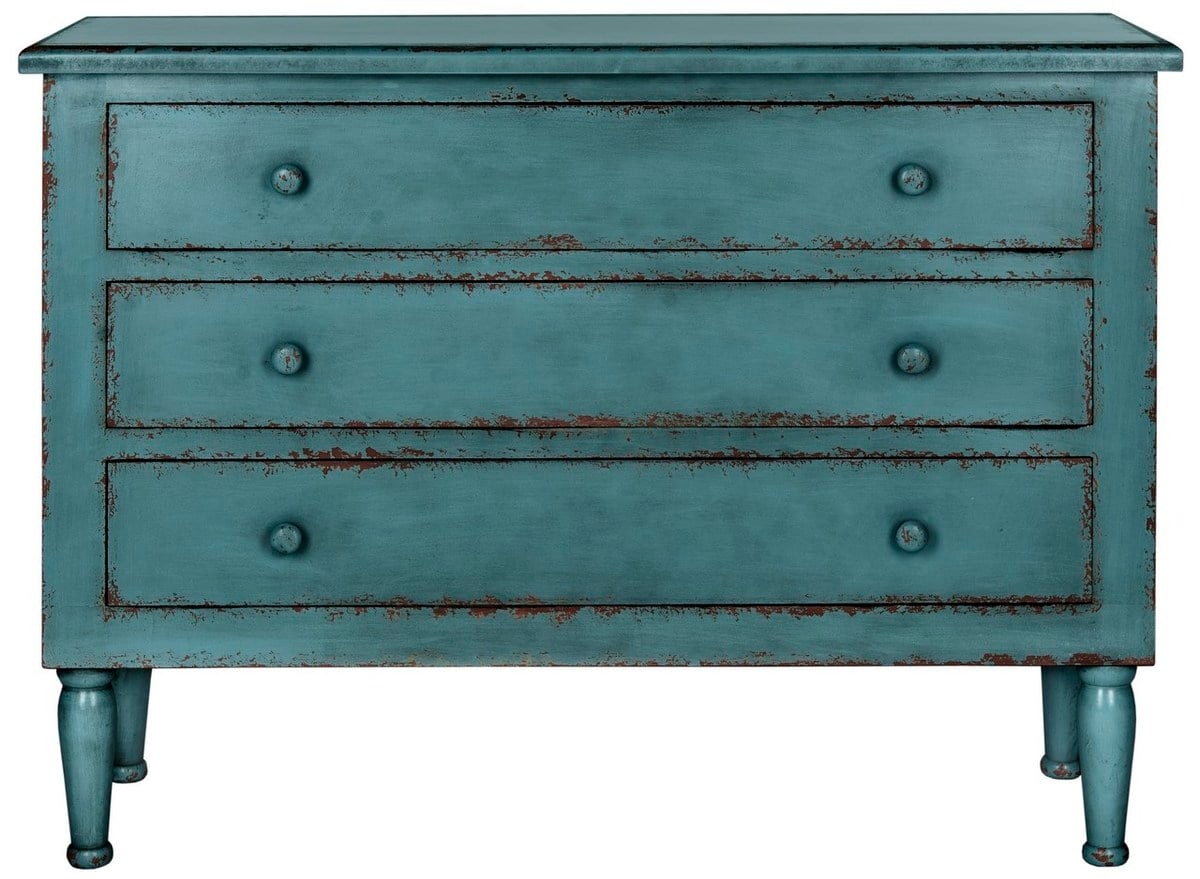 Talbet Storage Chest - Distressed Blue - Safavieh - Image 0