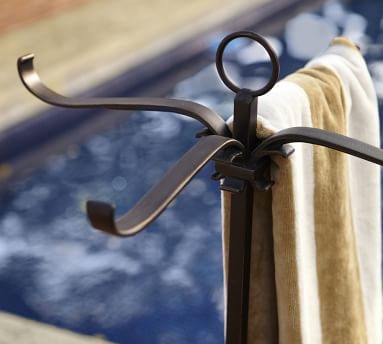 Bronze Pool Storage Towel Valet - Image 1