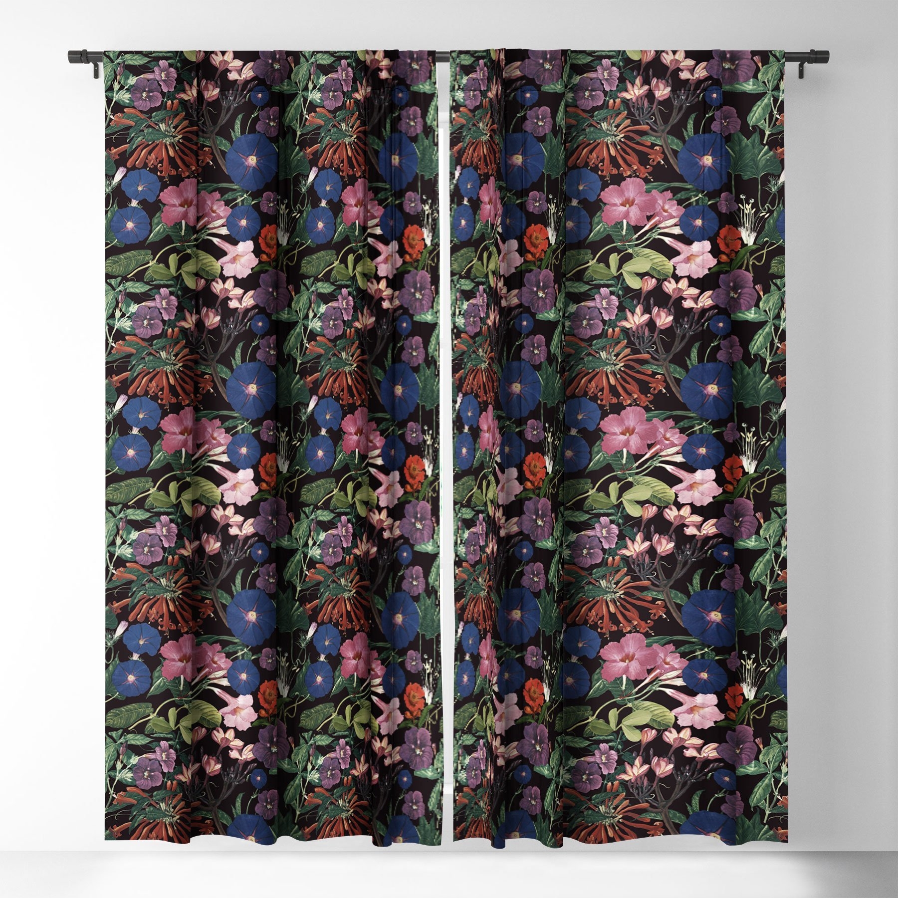 Floral Sympohny  Blackout Window Curtain - Image 0