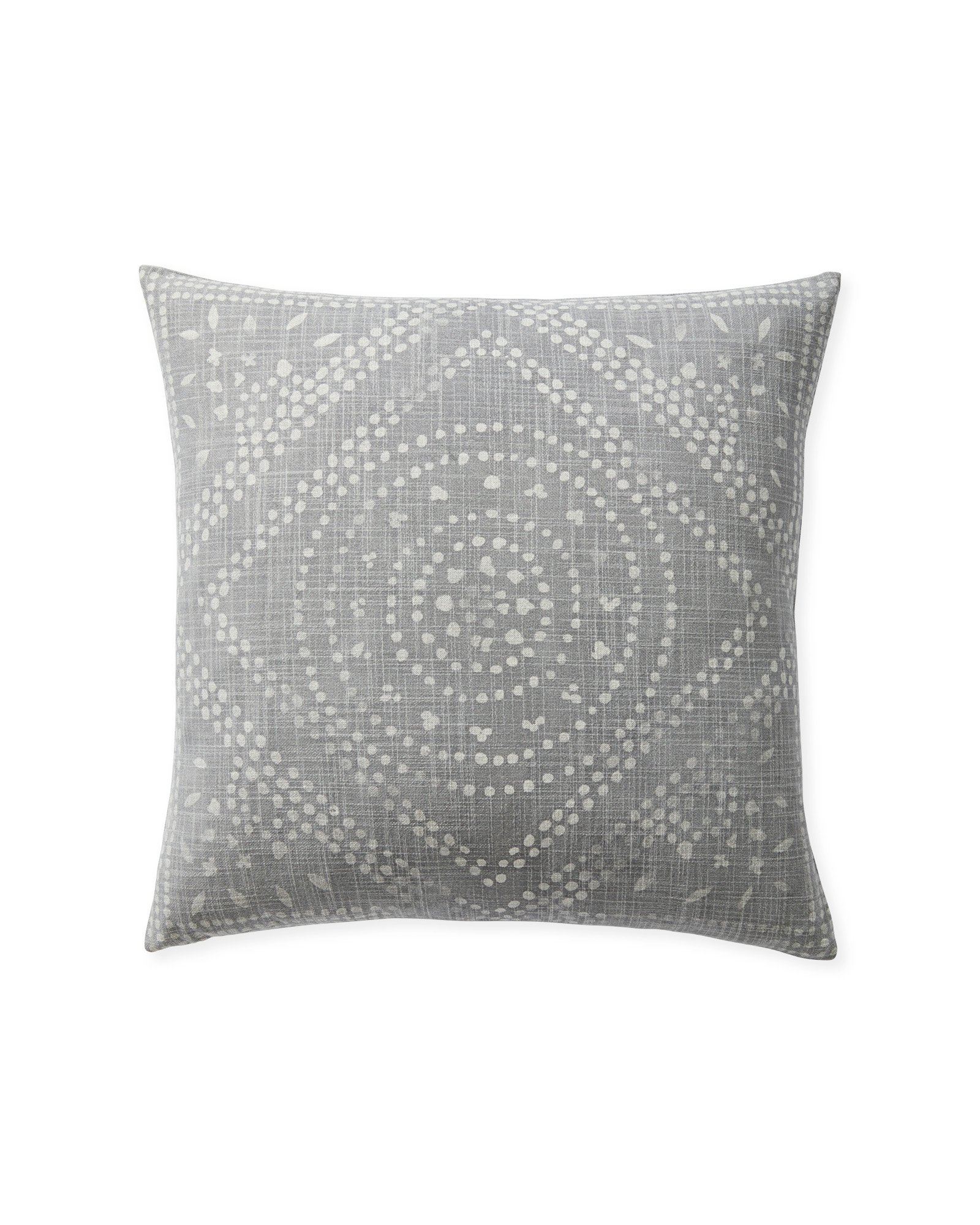 Camille Diamond Medallion 20"SQ. Pillow Cover - Smoke - Insert sold separately - Image 0