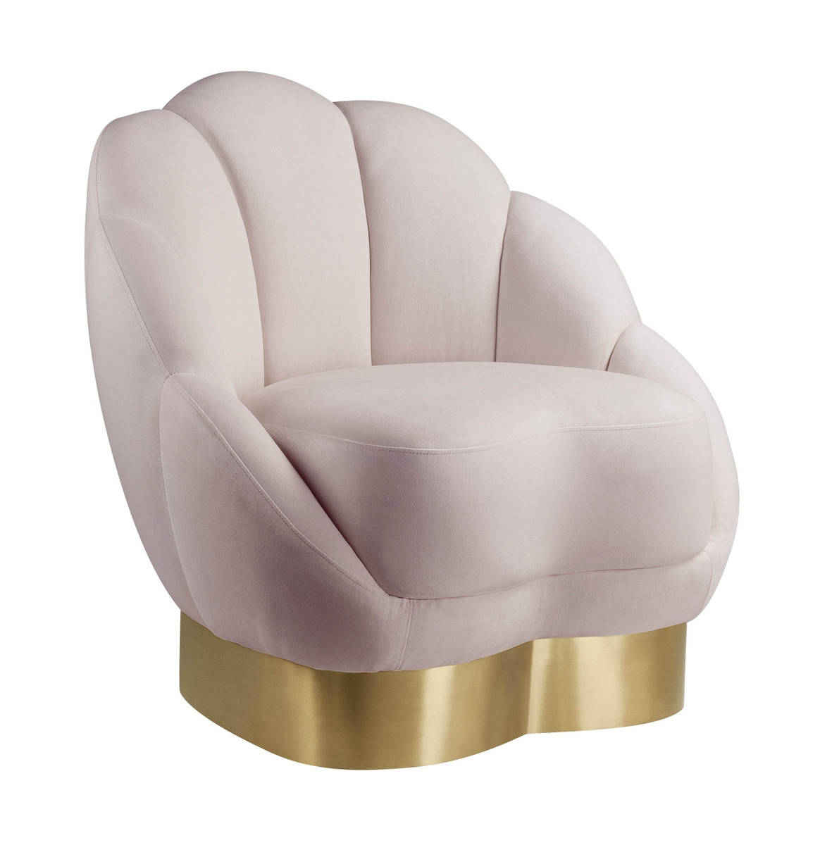 Nylah Blush Velvet Chair - Image 0