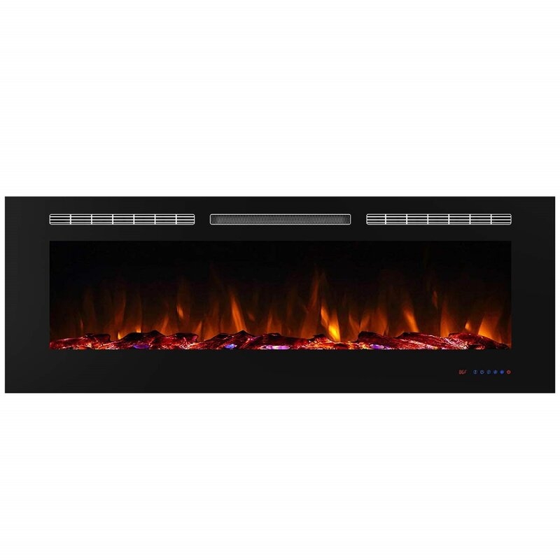 Millner Recessed Wall Mounted Electric Fireplace - Image 1