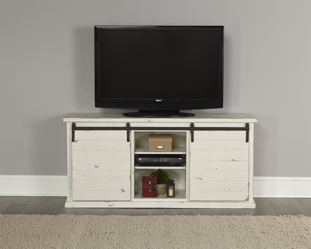 Laursen Solid Wood TV Stand for TVs up to 75" - Image 3