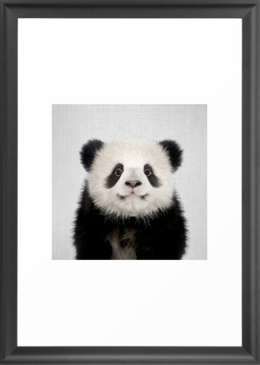Panda Bear - Colorful Framed Art Print - Image 0
