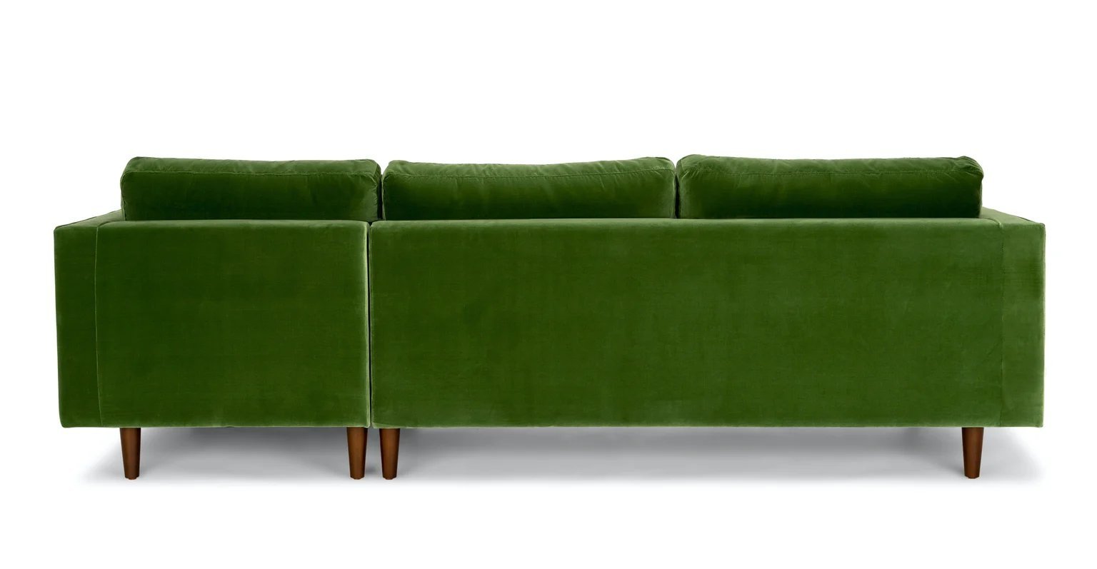 Sven Right Sectional Sofa, Grass Green - Image 6