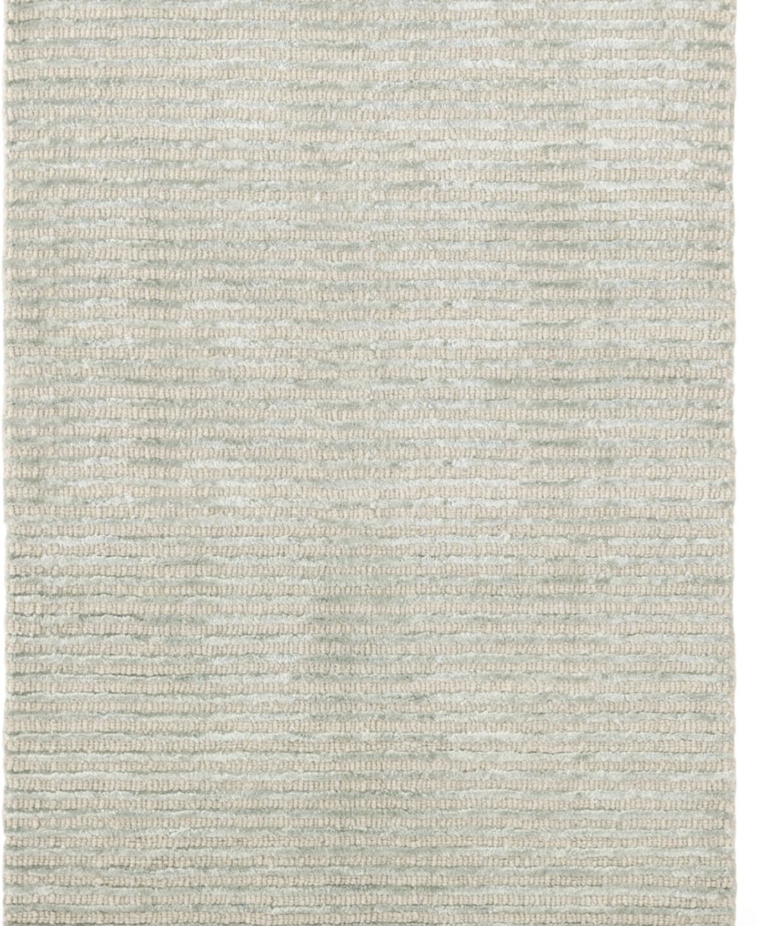 Cut Stripe Ocean Hand Knotted Rug - 8x10 - Image 0