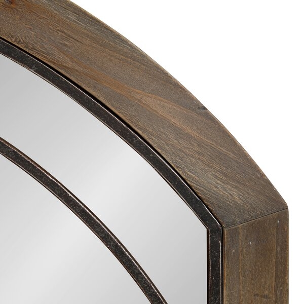 Treadwell Traditional Wood Arch Accent Mirror - Image 2