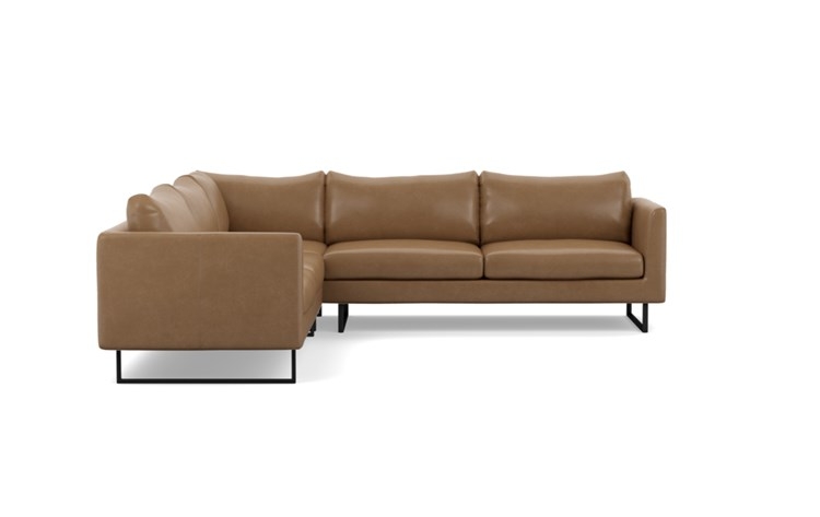 OWENS LEATHER Leather Corner Sectional Sofa - Image 0