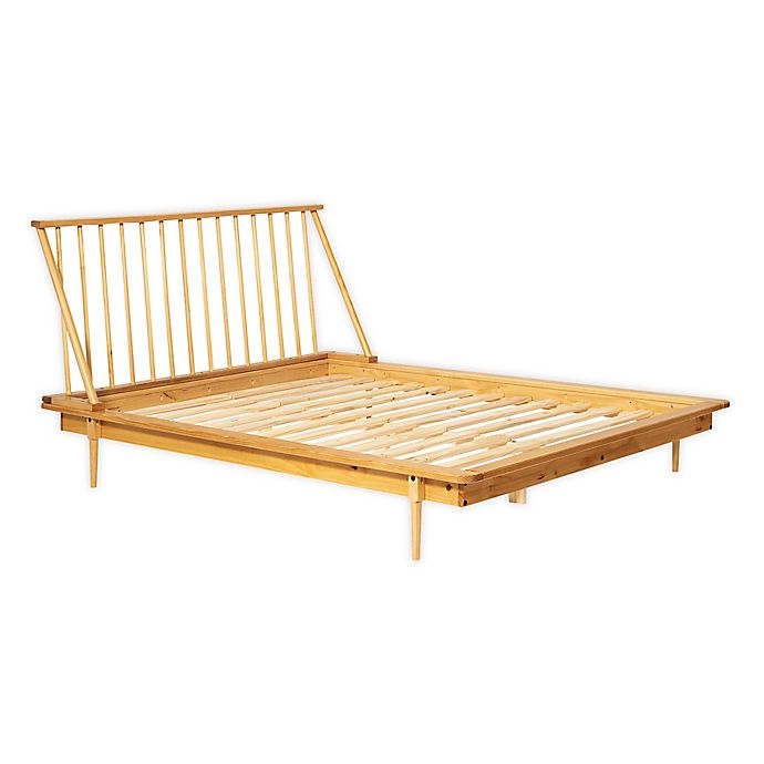 Brizo Spindle Back Solid Wood Bed, Light Oak, Queen - Image 4