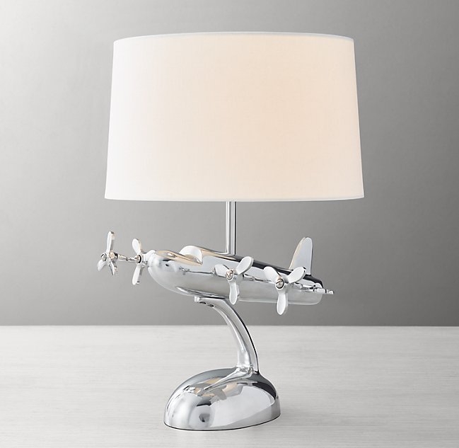 EXPLORER TABLE LAMP WITH SHADE - AIRPLANE - Image 0