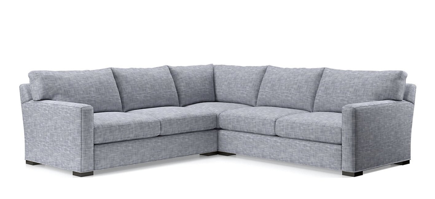 Axis II 3-Piece Sectional Sofa- Fabric: Icon Pearl; Leg: Fossil - Image 0