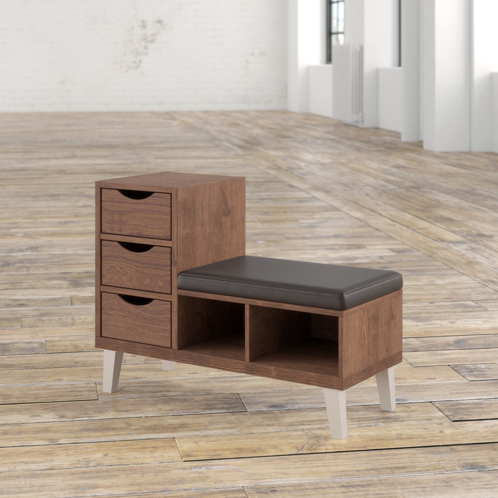 Sperling Faux Leather Storage Bench - Image 4