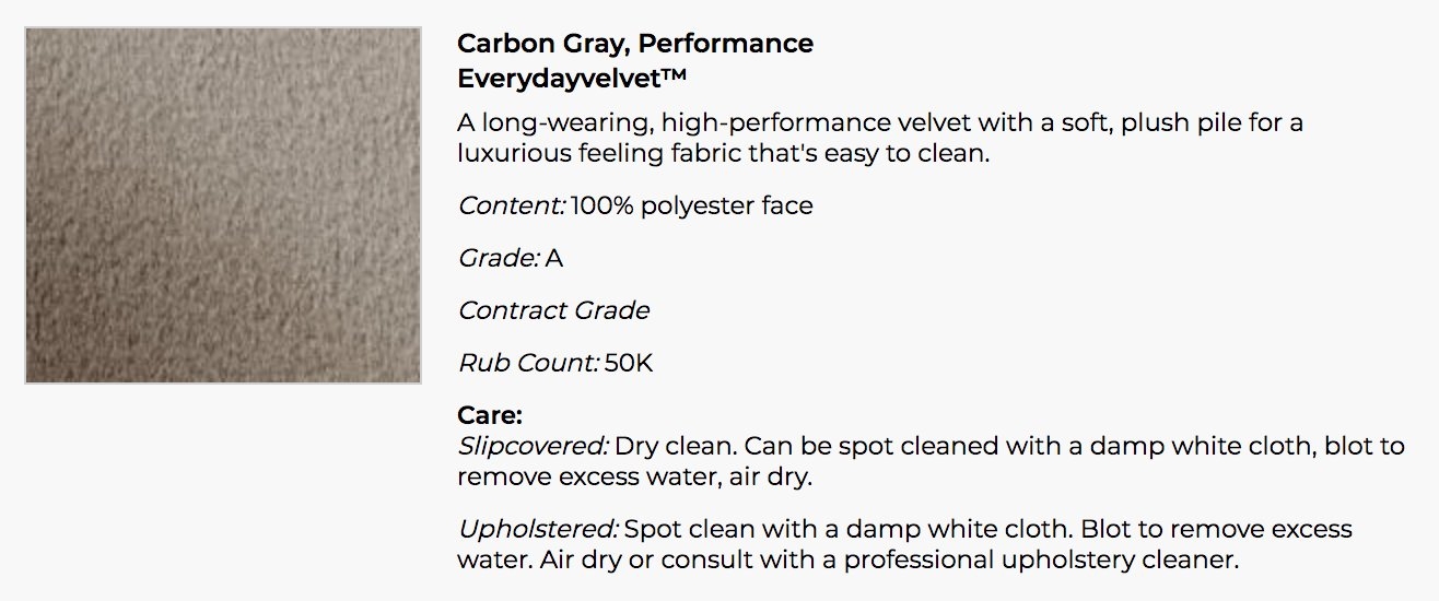 Ayden Slipcovered Swivel Glider, Polyester Wrapped Cushions, Performance Everydayvelvet(TM) Carbon - Image 6