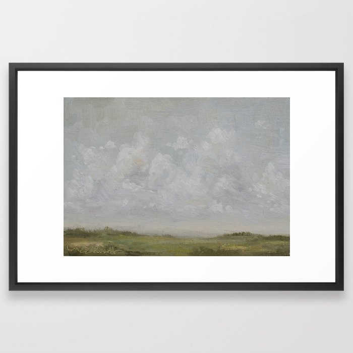 landscape color study Framed Art Print - Vector Black - 26 x 38 - Image 0