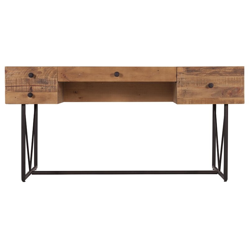 Moe's Home Collection Wilma Solid Wood Writing Desk - Image 3