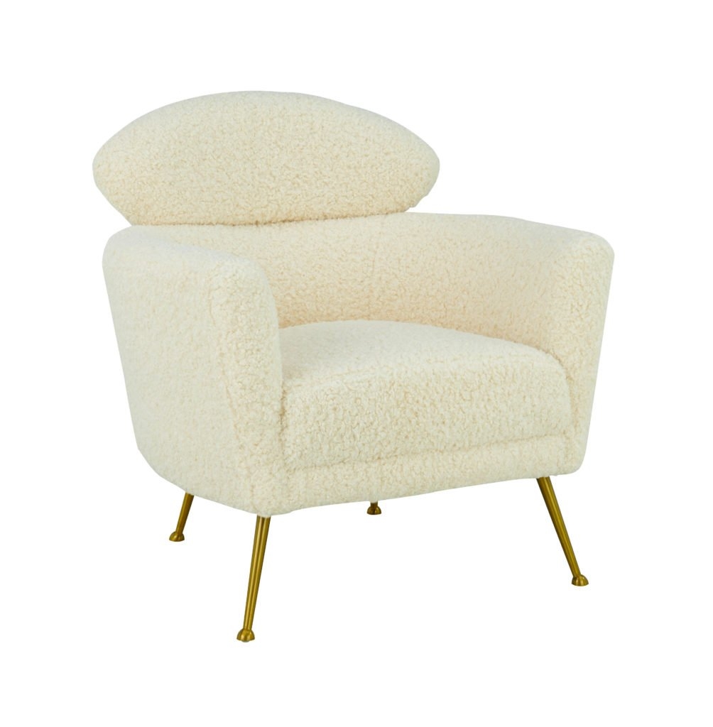 Welsh Faux Shearling Chair - Image 0