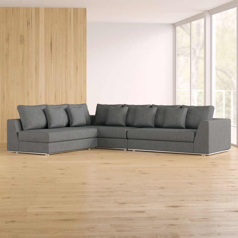 Moore Living 120.5" Modular Sectional reversible chaise - Image 0