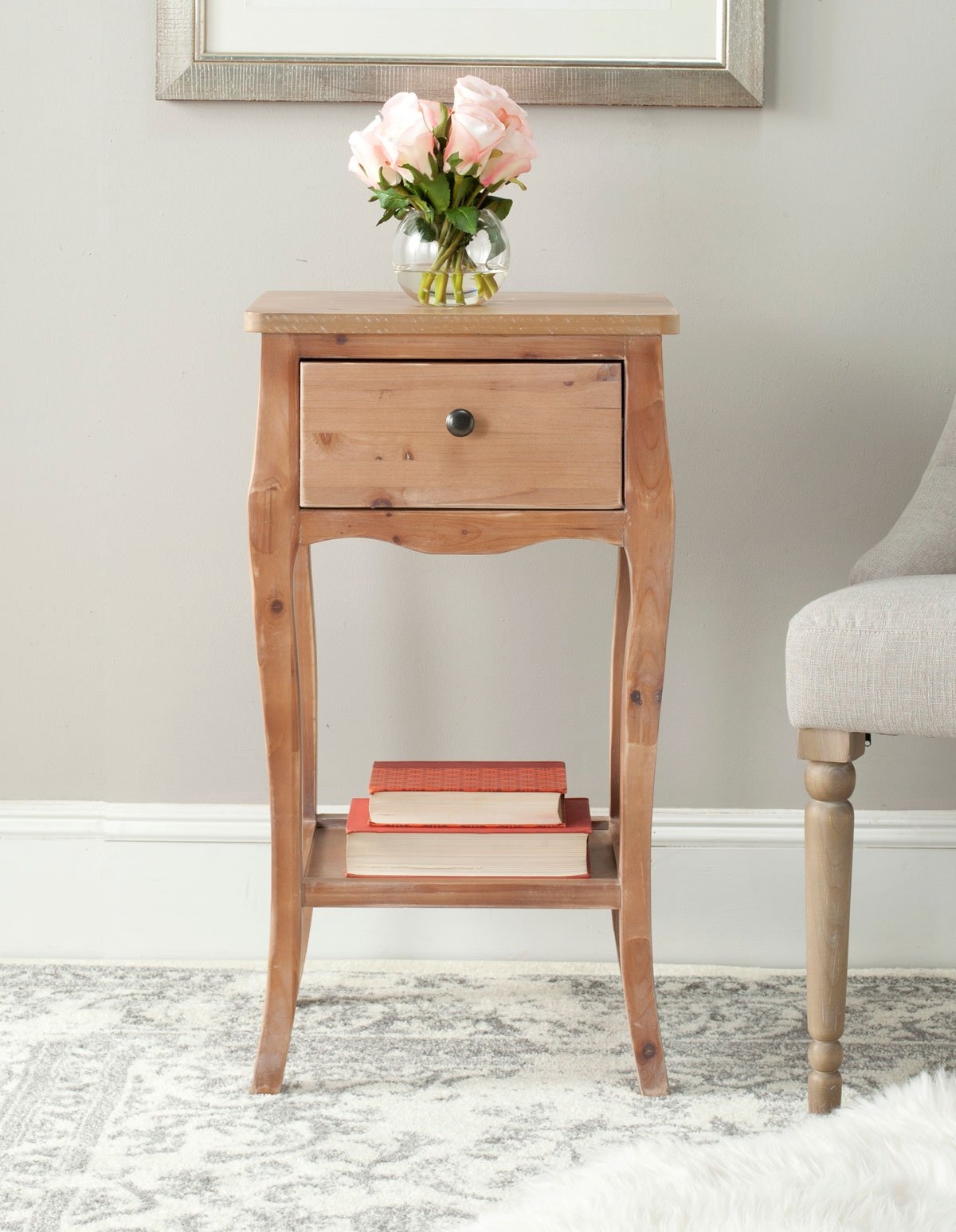 Thelma End Table With Storage Drawer - Red Maple - Arlo Home - Image 0