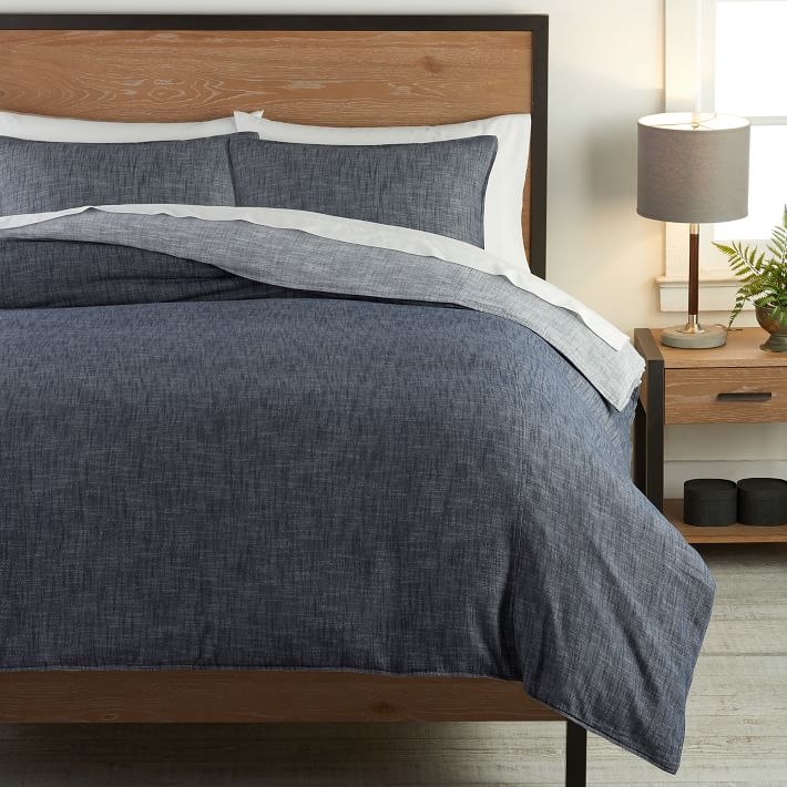 Soft Chambray Duvet Cover, Full/Queen - Image 0