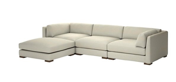 Piazza Snow 4-Piece Modular Sectional Sofa - Image 0