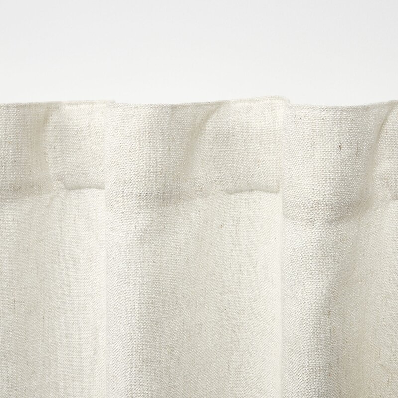 Solid Color Semi-Sheer Rod Pocket Single Curtain Panel - Image 1