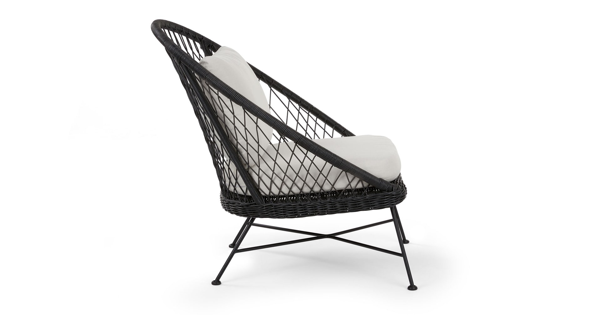 Aeri Lily White Lounge Chair - Image 2