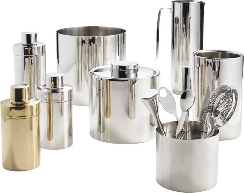 Column Stainless Steel Ice Bucket with Lid - Image 3