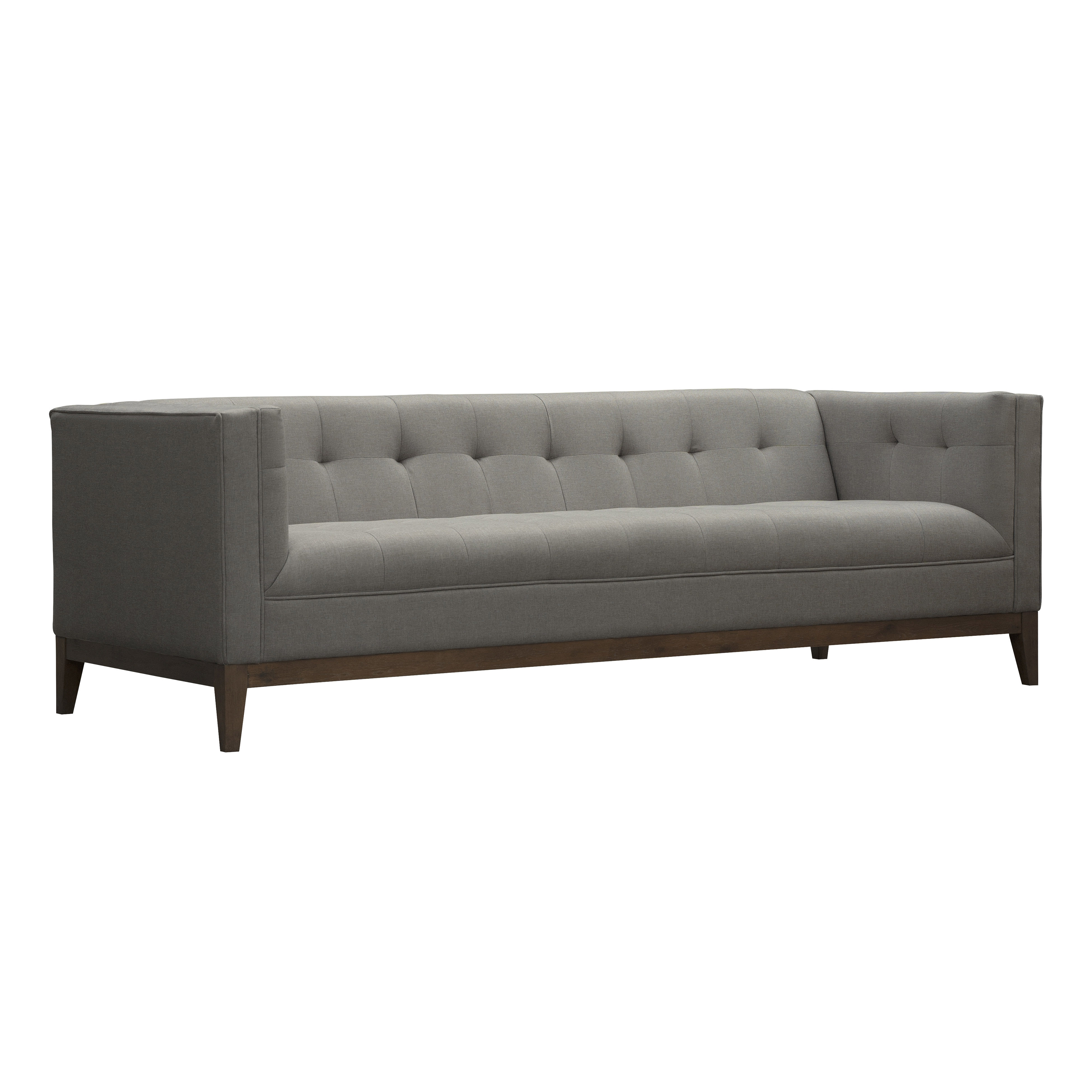 Trinnette Linen Sofa, Gray - Image 0